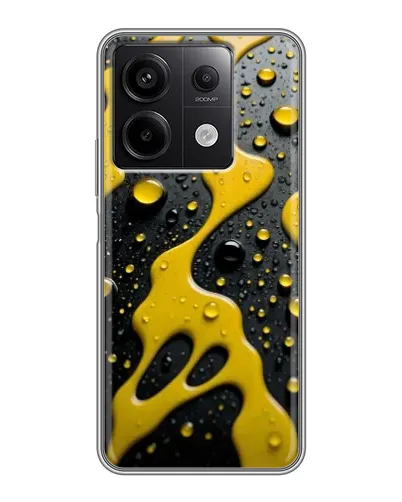 Чехол для Xiaomi Redmi Note 13 (5G) с картинкой «Жидкое желтое золото»