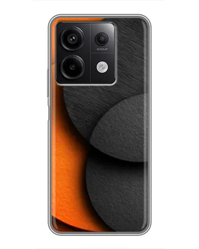 Чехол для Xiaomi Redmi Note 13 (5G) с картинкой «Геометрия оранжевых кругов»