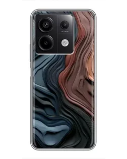 Чехол для Xiaomi Redmi Note 13 (5G) с картинкой «Цветные волны каньона»
