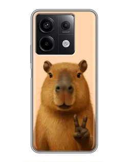 Чехол для Xiaomi Redmi Note 13 (5G) с картинкой «Капибара виктория» Чехол для Xiaomi Redmi Note 13 (5G) с картинкой «Капибара виктория»