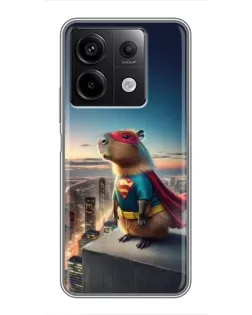 Чехол для Xiaomi Redmi Note 13 (5G) с картинкой «Капи-мен супергерой» Чехол для Xiaomi Redmi Note 13 (5G) с картинкой «Капи-мен супергерой»