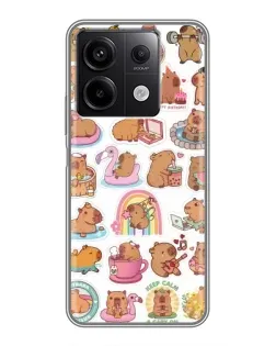 Чехол для Xiaomi Redmi Note 13 (5G) с картинкой «Капибары набор» Чехол для Xiaomi Redmi Note 13 (5G) с картинкой «Капибары набор»