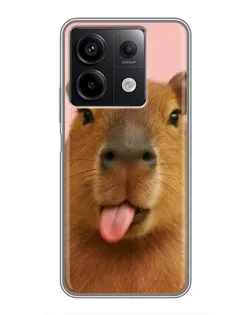 Чехол для Xiaomi Redmi Note 13 (5G) с картинкой «Капибара с языком» Чехол для Xiaomi Redmi Note 13 (5G) с картинкой «Капибара с языком»