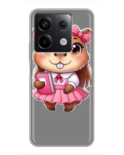 Чехол для Xiaomi Redmi Note 13 (5G) с картинкой «Девочка капибара» Чехол для Xiaomi Redmi Note 13 (5G) с картинкой «Девочка капибара»