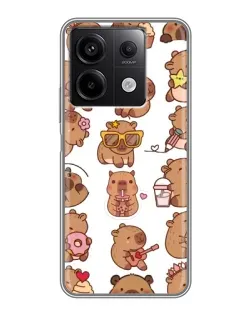 Чехол для Xiaomi Redmi Note 13 (5G) с картинкой «Стикерпак с капибарами» Чехол для Xiaomi Redmi Note 13 (5G) с картинкой «Стикерпак с капибарами»