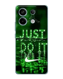 Чехол для Xiaomi Redmi Note 13 Pro (5G) с картинкой «Зеленый неоновый Nike»