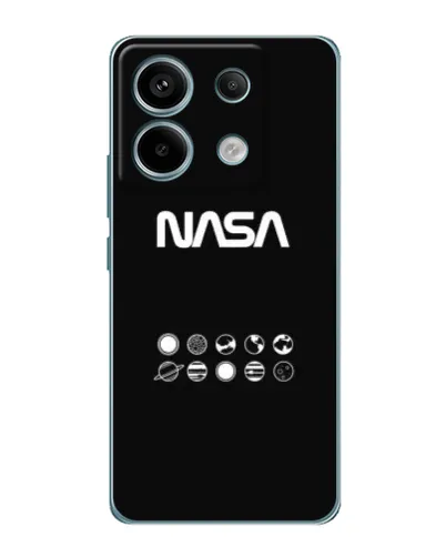 Чехол для Xiaomi Redmi Note 13 Pro (5G) с картинкой «NASA — технический принт»