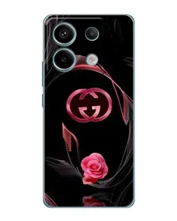 Чехол для Xiaomi Redmi Note 13 Pro (5G) с картинкой «Gucci — неоновая роза»
