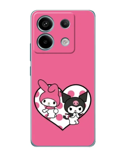 Чехол для Xiaomi Redmi Note 13 Pro (5G) с картинкой «Kuromi и My Melody» Чехол для Xiaomi Redmi Note 13 Pro (5G) с картинкой «Kuromi и My Melody»