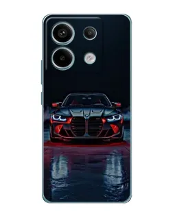 Чехол для Xiaomi Redmi Note 13 Pro (5G) с картинкой «BMW на мокрой дороге»