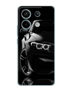 Чохол для Xiaomi Redmi Note 13 Pro (5G) з картинкою «Чорна BMW — профіль»