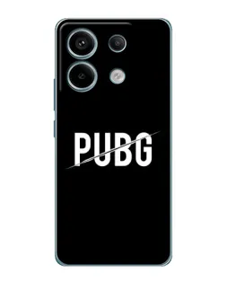 Чехол для Xiaomi Redmi Note 13 Pro (5G) с картинкой «PUBG — белый логотип»