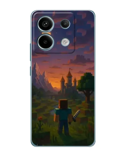 Чехол для Xiaomi Redmi Note 13 Pro (5G) с картинкой «Стив у башни» Чехол для Xiaomi Redmi Note 13 Pro (5G) с картинкой «Стив у башни»