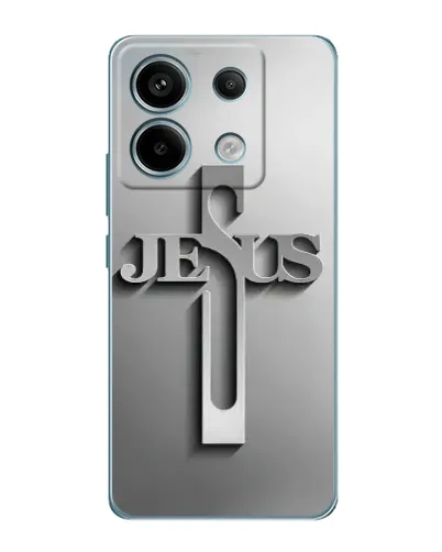 Чехол для Xiaomi Redmi Note 13 Pro (5G) с картинкой «Металлический крест Jesus» Чехол для Xiaomi Redmi Note 13 Pro (5G) с картинкой «Металлический крест Jesus»