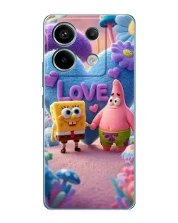 Чехол для Xiaomi Redmi Note 13 Pro (5G) с картинкой «Губка Боб Патрик»