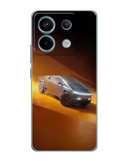 Чехол для Xiaomi Redmi Note 13 Pro (5G) с картинкой «Cybertruck в пустыне»