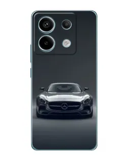 Чехол для Xiaomi Redmi Note 13 Pro (5G) с картинкой «Mercedes на черном»
