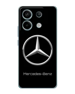 Чехол для Xiaomi Redmi Note 13 Pro (5G) с картинкой «Mercedes Silver Logo»