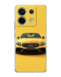 Чехол для Xiaomi Redmi Note 13 Pro (5G) с картинкой «Желтый Mercedes GT»