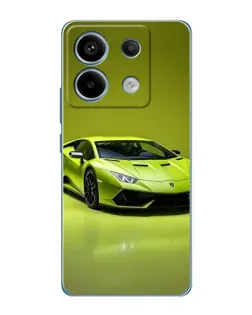 Чехол для Xiaomi Redmi Note 13 Pro (5G) с картинкой «Салатовый Lamborghini Huracan»
