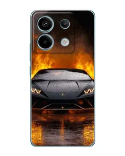 Чехол для Xiaomi Redmi Note 13 Pro (5G) с картинкой «Lamborghini в огне»