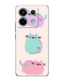 Чехол для Xiaomi Redmi Note 13 Pro (5G) с картинкой «Pusheen трио»