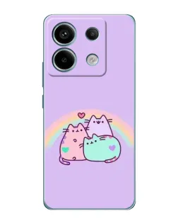 Чехол для Xiaomi Redmi Note 13 Pro (5G) с картинкой «Радужные Пушины»
