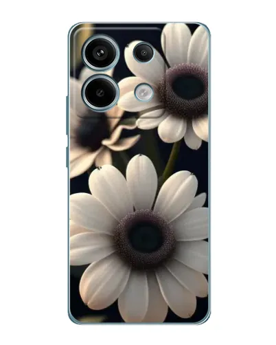 Чехол для Xiaomi Redmi Note 13 Pro (5G) с картинкой «Белые маргаритки макро»