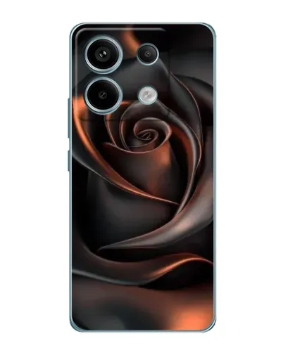 Чехол для Xiaomi Redmi Note 13 Pro (5G) с картинкой «Шелковая черная роза»