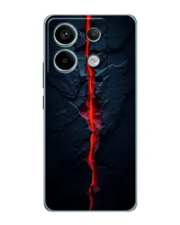 Чехол для Xiaomi Redmi Note 13 Pro (5G) с картинкой «Kрасная лавовая трещина»