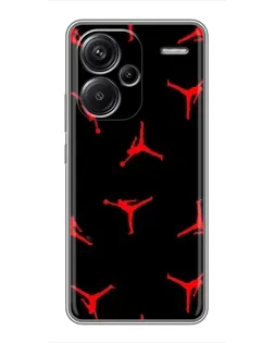 Чехол для Xiaomi Redmi Note 13 Pro Plus с картинкой «Jordan Red Pattern» Чехол для Xiaomi Redmi Note 13 Pro Plus с картинкой «Jordan Red Pattern»