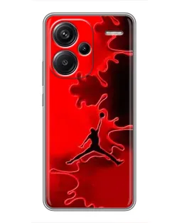 Чехол для Xiaomi Redmi Note 13 Pro Plus с картинкой «Jordan Red Smoke»