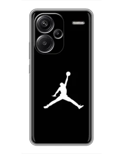 Чехол для Xiaomi Redmi Note 13 Pro Plus с картинкой «Jordan Silhouette»