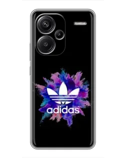 Чехол для Xiaomi Redmi Note 13 Pro Plus с картинкой «Взрыв красок Adidas»