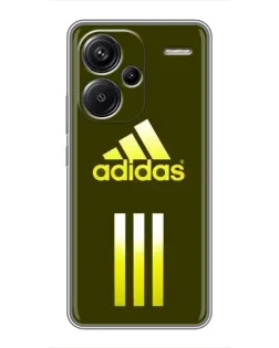 Чехол для Xiaomi Redmi Note 13 Pro Plus с картинкой «Оливковый градиент Adidas»
