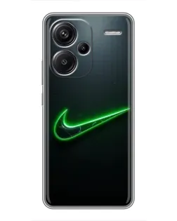 Чохол для Xiaomi Redmi Note 13 Pro Plus з картинкою «Неоновий контур Nike»