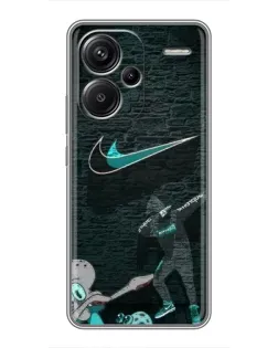 Чехол для Xiaomi Redmi Note 13 Pro Plus с картинкой «Спортивный арт Nike» Чехол для Xiaomi Redmi Note 13 Pro Plus с картинкой «Спортивный арт Nike»