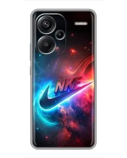 Чехол для Xiaomi Redmi Note 13 Pro Plus с картинкой «Огненный логотип Nike»
