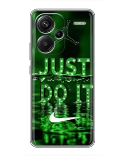 Чехол для Xiaomi Redmi Note 13 Pro Plus с картинкой «Зеленый неоновый Nike»