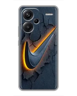 Чехол для Xiaomi Redmi Note 13 Pro Plus с картинкой «Объемный логотип Найк»