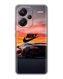 Чехол для Xiaomi Redmi Note 13 Pro Plus с картинкой «Nike и суперкар»