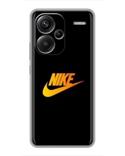 Чехол для Xiaomi Redmi Note 13 Pro Plus с картинкой «Золотой логотип Nike»