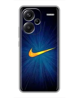 Чехол для Xiaomi Redmi Note 13 Pro Plus с картинкой «Синий пульс Nike»