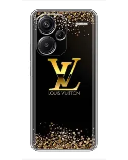 Чехол для Xiaomi Redmi Note 13 Pro Plus с картинкой «LV — золотые искры»