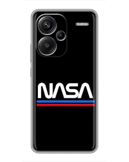 Чехол для Xiaomi Redmi Note 13 Pro Plus с картинкой «NASA — классика Red Blue» Чехол для Xiaomi Redmi Note 13 Pro Plus с картинкой «NASA — классика Red Blue»