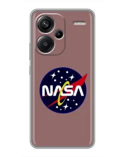 Чехол для Xiaomi Redmi Note 13 Pro Plus с картинкой «NASA — ретро космос»