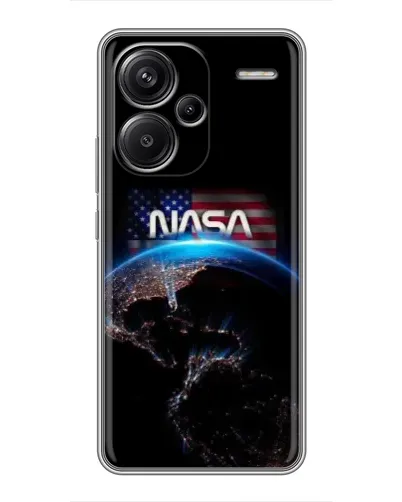Чехол для Xiaomi Redmi Note 13 Pro Plus с картинкой «Земля из космоса NASA»