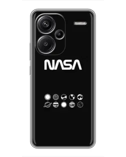 Чехол для Xiaomi Redmi Note 13 Pro Plus с картинкой «NASA — технический принт»