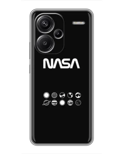 Чехол для Xiaomi Redmi Note 13 Pro Plus с картинкой «NASA — технический принт»