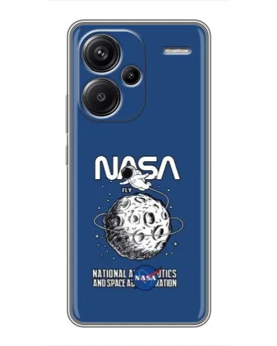 Чехол для Xiaomi Redmi Note 13 Pro Plus с картинкой «NASA — лунная миссия»